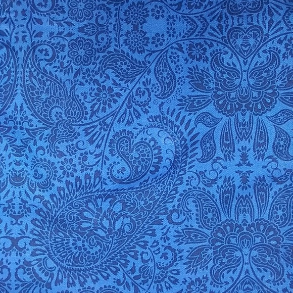 Lands End Blue Geometric Skirt - Picture 3 of 7